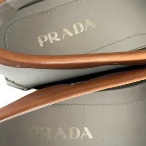 Prada Men\'s Cream & Cognac Leather Loafers Size 9 1/2 Prada | Shoes | Prada Mens Cream Cognac Leather Loafers Size  main image 2
